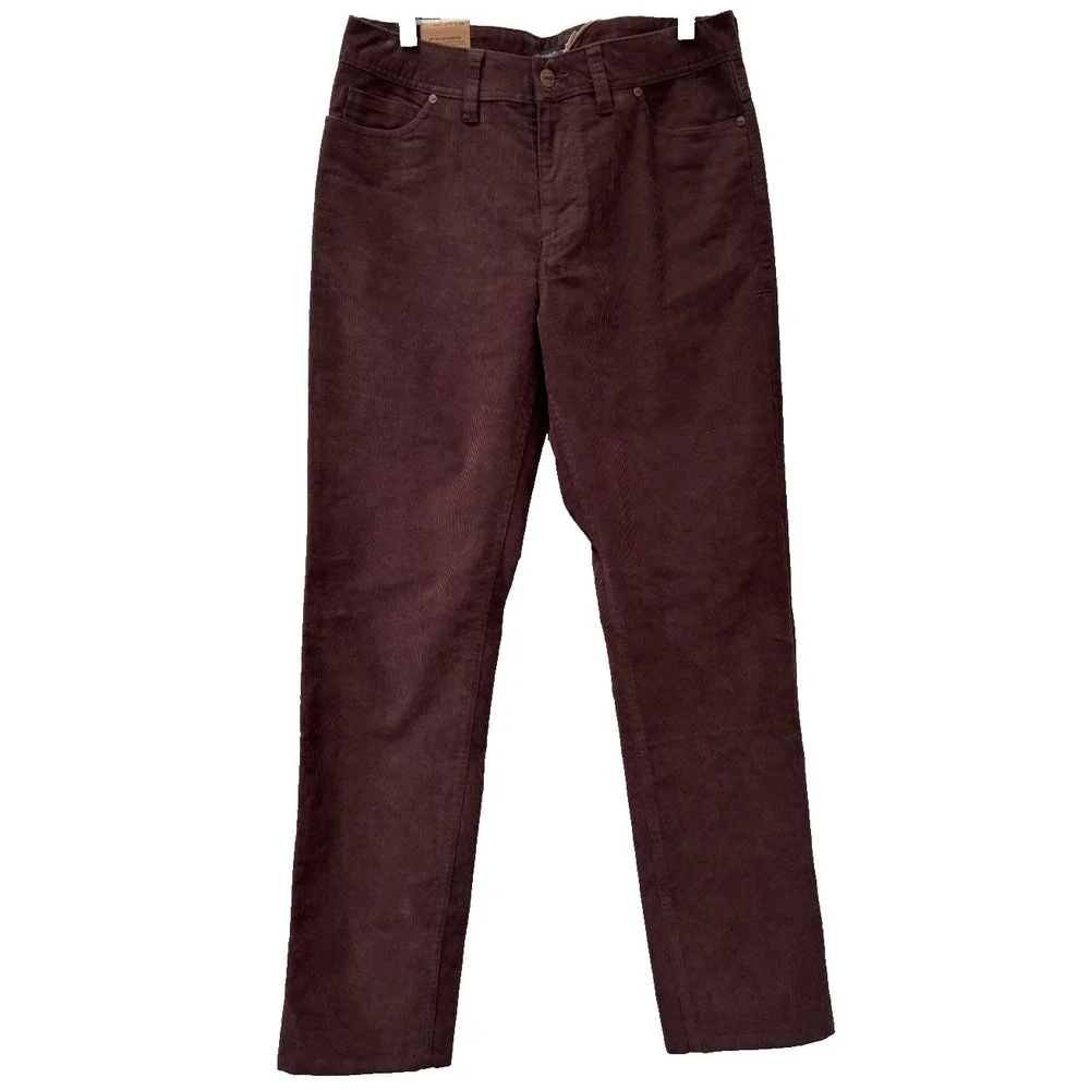 Toad & Co Pants Mens 31x32 Barnwood Brown Jet Cord Lean Pocket Straight Gorp